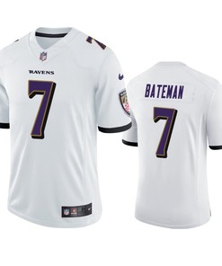 Baltimore Ravens Rashod Bateman 7 White Vapor Limited Jersey - Men's
