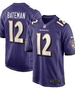Baltimore Ravens Rashod Bateman Purple 2021 Nfl Draft First Round Pick Game Mens Jersey Gift For Ravens Fans