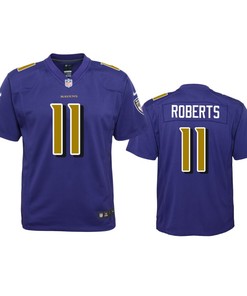 Baltimore Ravens Seth Roberts Purple Color Rush Game Jersey