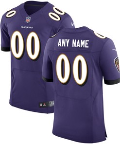Baltimore Ravens Speed Machine Custom Elite Jersey Purple Custom Jerseys Nfl