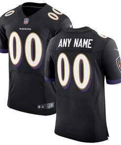 Baltimore Ravens Speed Machine Elite Custom Jersey - Black Custom Jerseys Nfl
