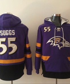 Baltimore Ravens Terrell Suggs #55 Nfl 2020 Purple Jersey