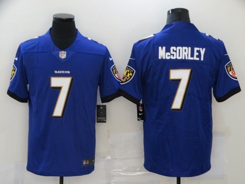 Baltimore Ravens Trace Mcsorley #7 2020 Nfl Blue Jersey Jersey