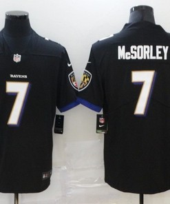 Baltimore Ravens Trace Mcsorley #7 Nfl 2020 Black Jersey