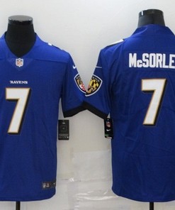 Baltimore Ravens Trace Mcsorley #7 Nfl 2020 Cobalt Jersey