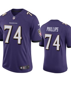 Baltimore Ravens Tyre Phillips Purple Vapor Limited Jersey