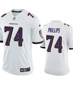 Baltimore Ravens Tyre Phillips White Vapor Limited Jersey