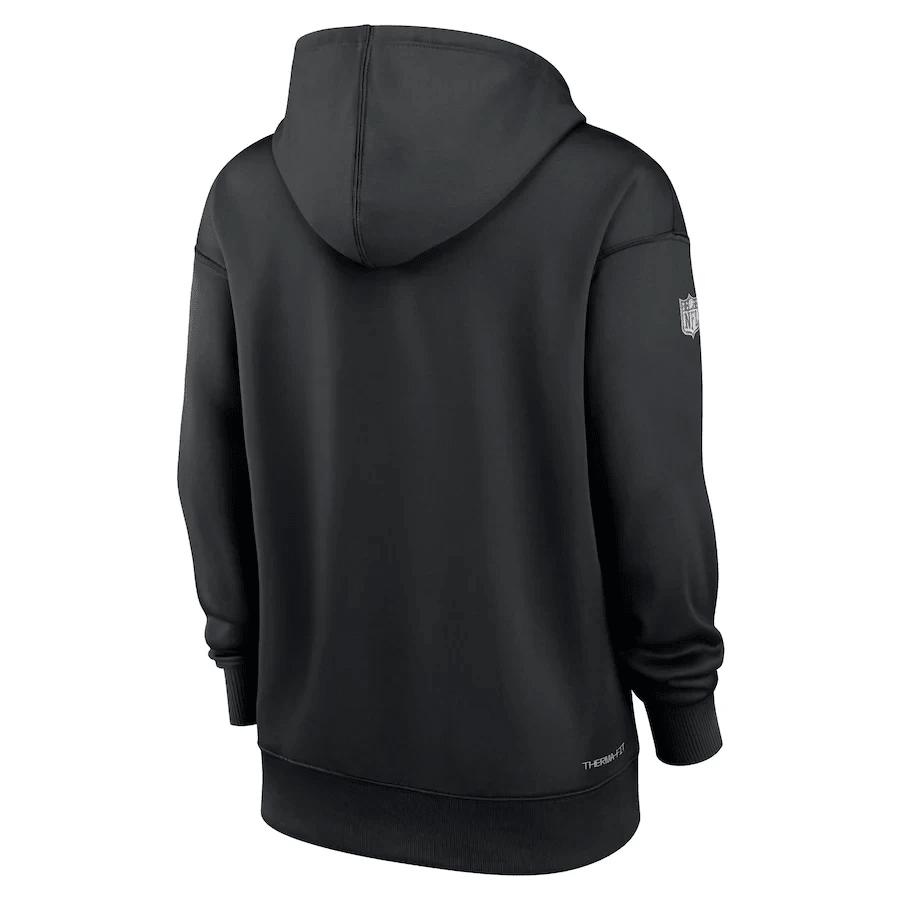 Baltimore Ravens Women's 2022 NFL Crucial Catch Therma Performance Pullover Hoodie - Black