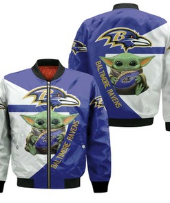 Baltimore Ravens X Baby Yoda 3D T Shirt Hoodie Jersey Bomber Jacket