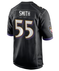 Baltimore Ravens Za'Darius Smith 55 Alternate Game Jersey - Black Jersey
