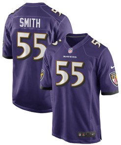 Baltimore Ravens Za'Darius Smith 55 Game Jersey - Purple Jersey