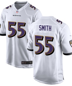 Baltimore Ravens Za'Darius Smith 55 Game Jersey - White Jersey