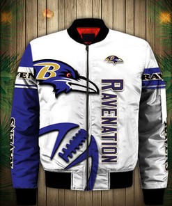Baltimore Ravens bomber Jacket Graphic balls gift for fans