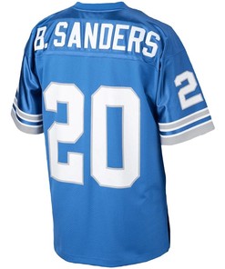 Barry Sanders 20 Detroit Lions Mitchell & Ness 1993 Throwback Retired Player Jersey - Blue