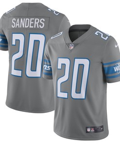 Barry Sanders 20 Detroit Lions Retired Player Vapor Limited Jersey - Silver