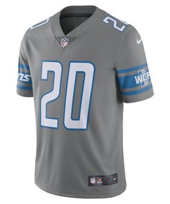 Barry Sanders 20 Detroit Lions Retired Player Vapor Limited Jersey - Silver