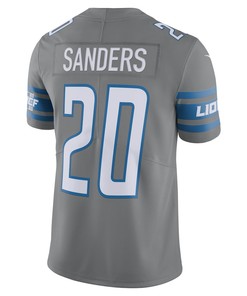 Barry Sanders 20 Detroit Lions Retired Player Vapor Limited Jersey - Silver