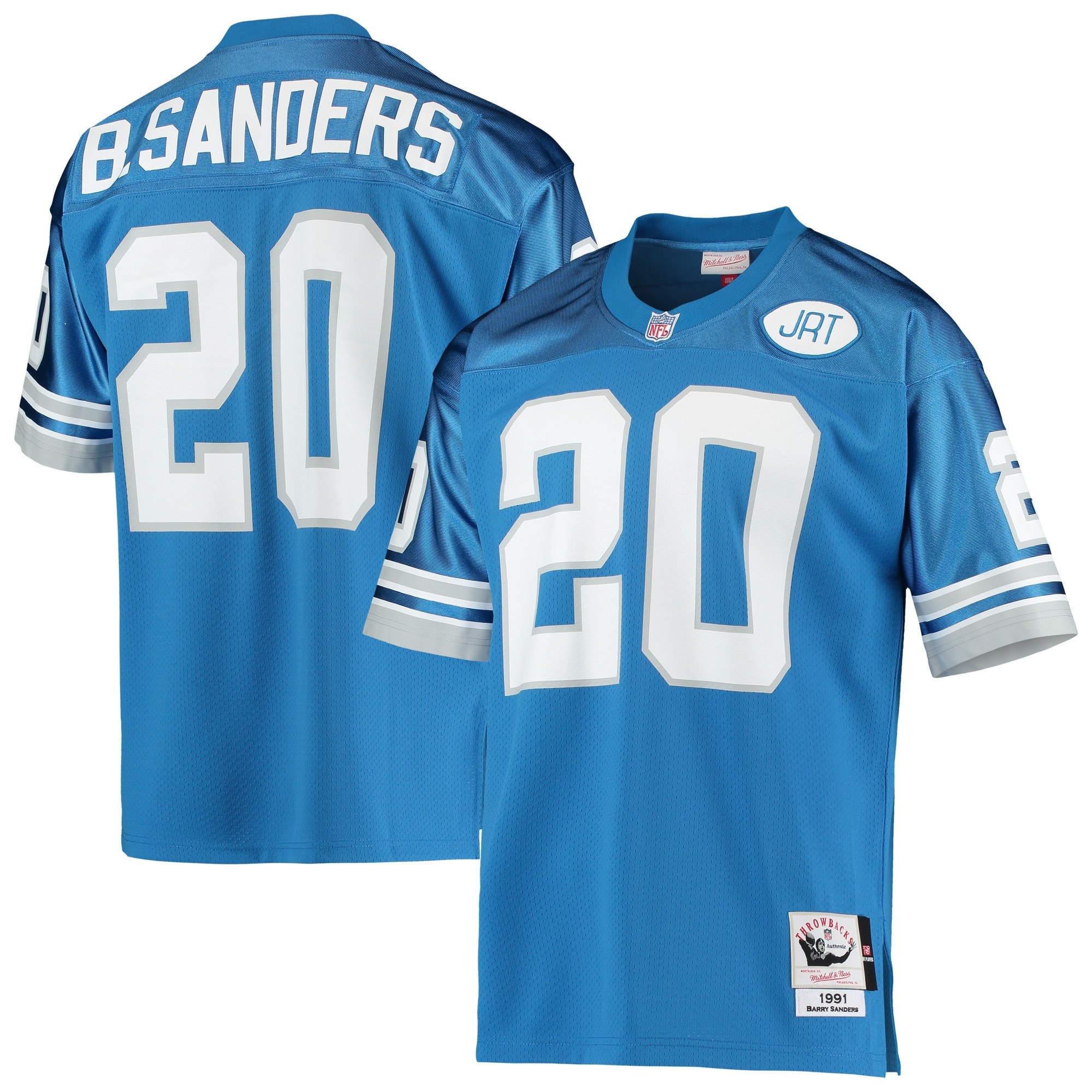 Barry Sanders Detroit Lions Mitchell & Ness 1991 Authentic Retired Player Jersey - Blue Nfl
