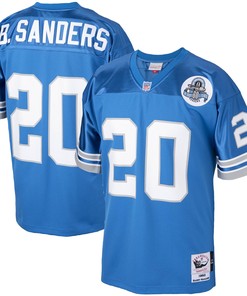 Barry Sanders Detroit Lions Mitchell & Ness 1993 Authentic Throwback Retired Player Jersey - Blue Nfl