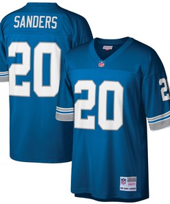 Barry Sanders Detroit Lions Mitchell & Ness Big & Tall 1996 Retired Player Replica Jersey - Blue Nfl