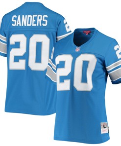 Barry Sanders Detroit Lions Mitchell & Ness Womens 1996 Legacy Replica Jersey - Blue Nfl