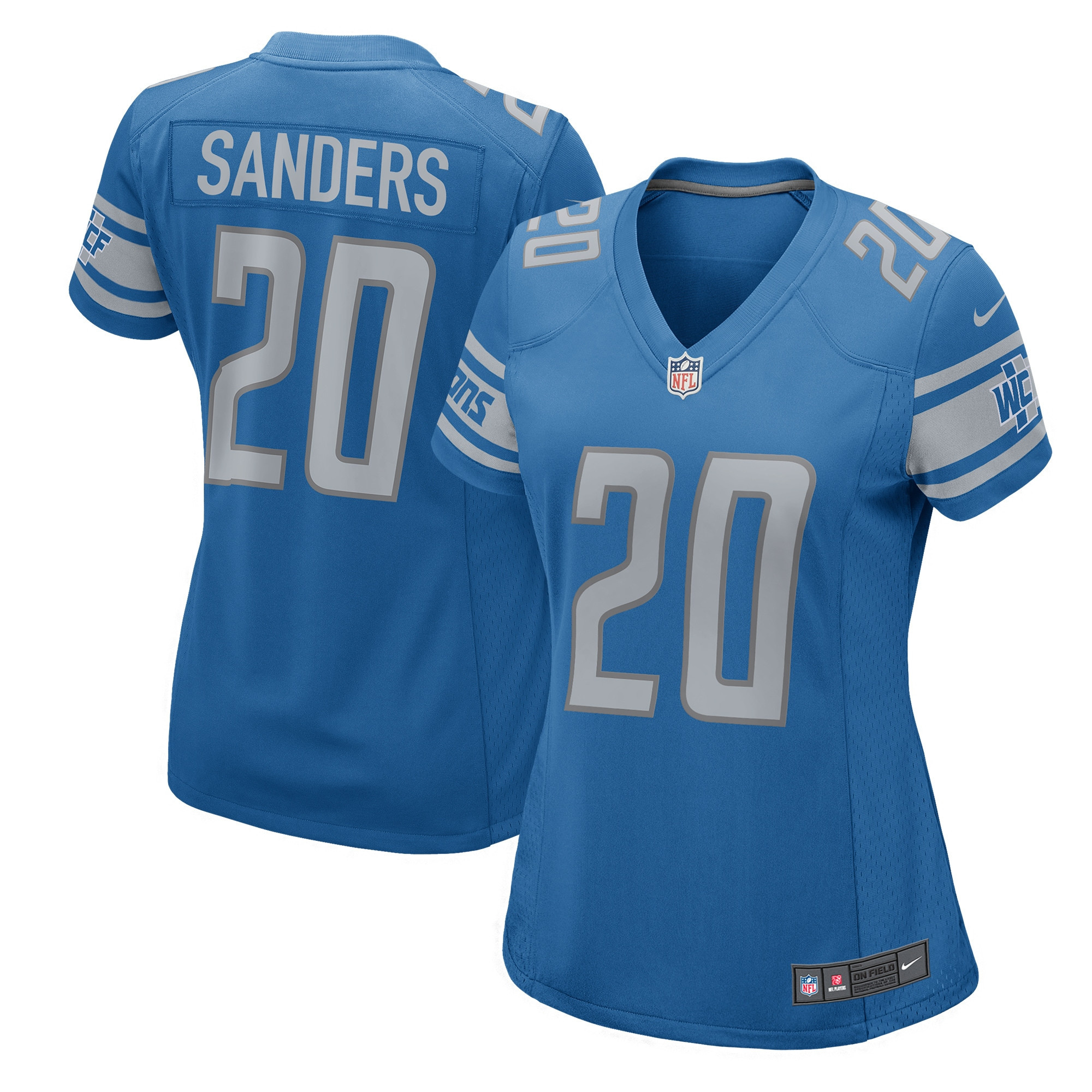 Barry Sanders Detroit Lions Womens 2017 Retired Player Game Jersey - Blue Nfl
