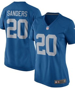 Barry Sanders Detroit Lions Womens 2017 Throwback Retired Player Game Jersey - Blue Nfl