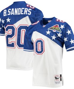Barry Sanders Nfc Mitchell & Ness 1994 Pro Bowl Authentic Jersey - White/blue Nfl