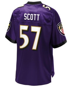 Bart Scott Baltimore Ravens Nfl Pro Line Retired Player Jersey - Purple
