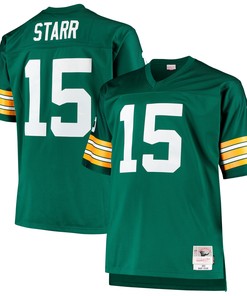 Bart Starr Green Bay Packers Mitchell & Ness Big & Tall 1968 Retired Player Replica Jersey - Green Nfl