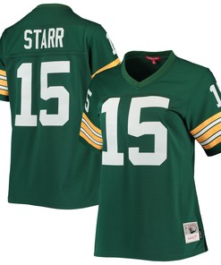 Bart Starr Green Bay Packers Mitchell & Ness Womens 1967 Legacy Replica Player Jersey - Green Nfl