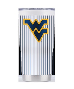 Baseball Pinstripe West Virginia Tumbler - Perfect for Baseball Fans