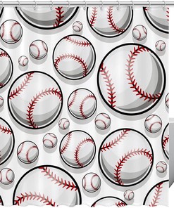 Baseball Shower Curtain - Perfect for Sports Lovers