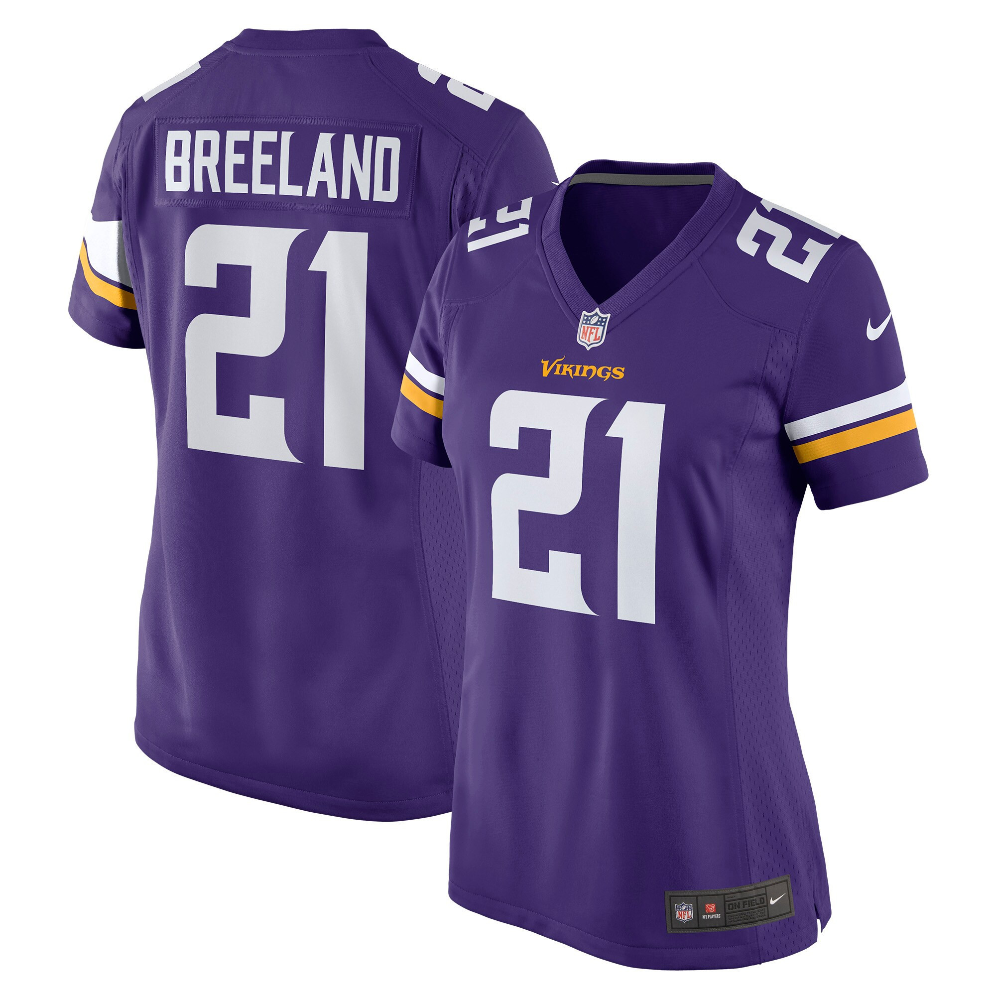 Bashaud Breeland Minnesota Vikings Womens Game Jersey - Purple Nfl