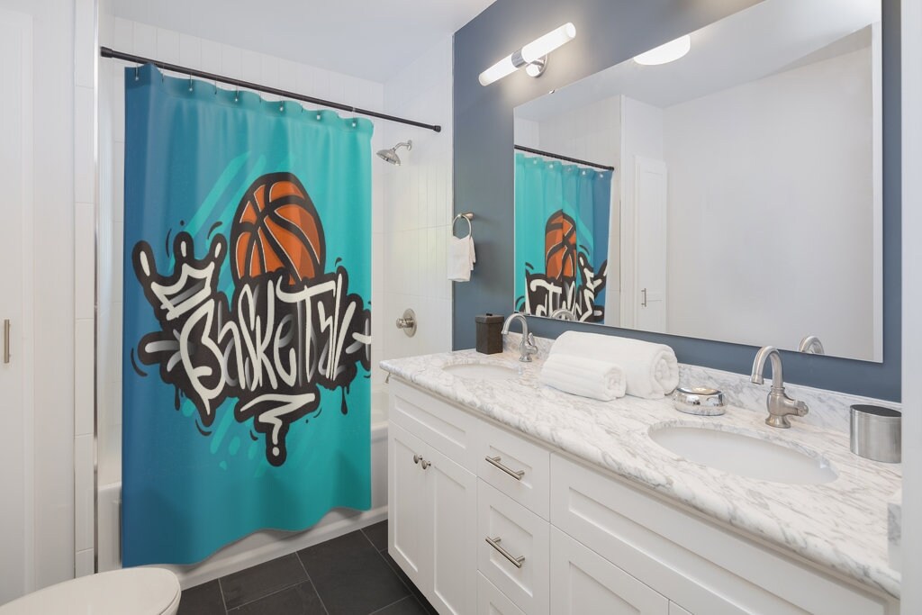 Basketball Player Gifts Shower Curtain - Perfect for Sports Lovers