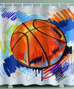 Basketball Shower Curtain - Bring the Game to Your Bathroom Interiors