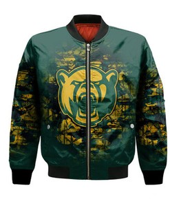 Baylor Bears Bomber Jacket Camouflage Vintage  - NCAA