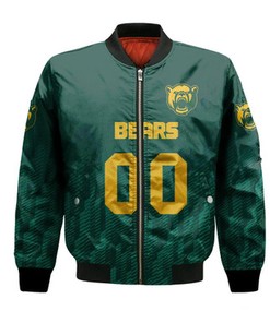 Baylor Bears Bomber Jacket Logo Sport Ombre  - NCAA