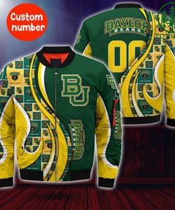 Baylor Bears NCAA2 Custom Number Bomber Jacket   for fans