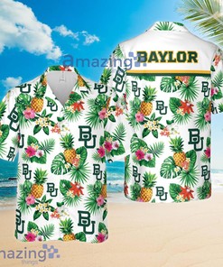 Baylor Bears Pineapple Tropical Flower Combo Hawaiian Shirts