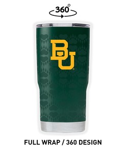 Baylor Green Full Wrap Tumbler - Full Wrap Baylor Green Tumbler