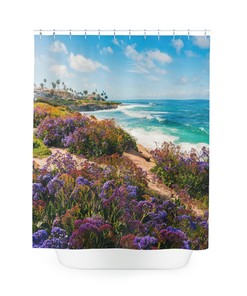 Beach Scene Shower Curtain for Your Tranquil Bathroom Decor