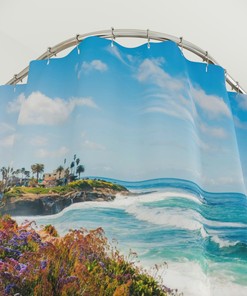 Beach Scene Shower Curtain for Your Tranquil Bathroom Decor