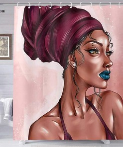 Beach Seashell and Starfish Shower Curtain - Abstract Design with Waterproof Fabric for Bathroom 