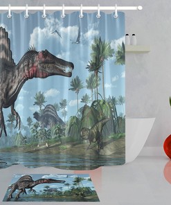 Beach Sunflower Butterfly Waterproof Shower Curtain for Bathroom - Bathroom Decor