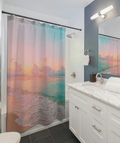 Beach Tropical Shower Curtain for Your Coastal Bathroom Decor