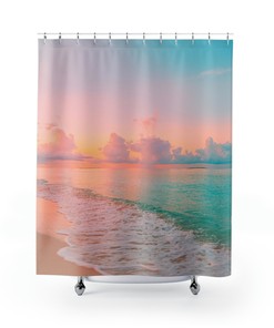 Beach Tropical Shower Curtain for Your Coastal Bathroom Decor