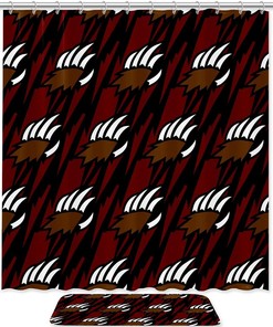 Bear Animal Claw Waterproof Shower Curtain for Your Bathroom