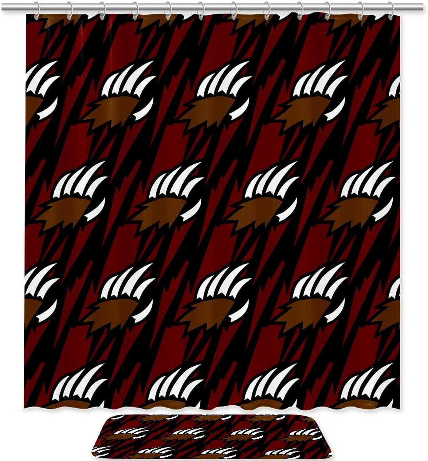 Bear Animal Claw Waterproof Shower Curtain for Your Bathroom