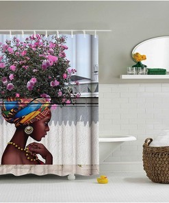 Beautiful Afro Girl Shower Curtain